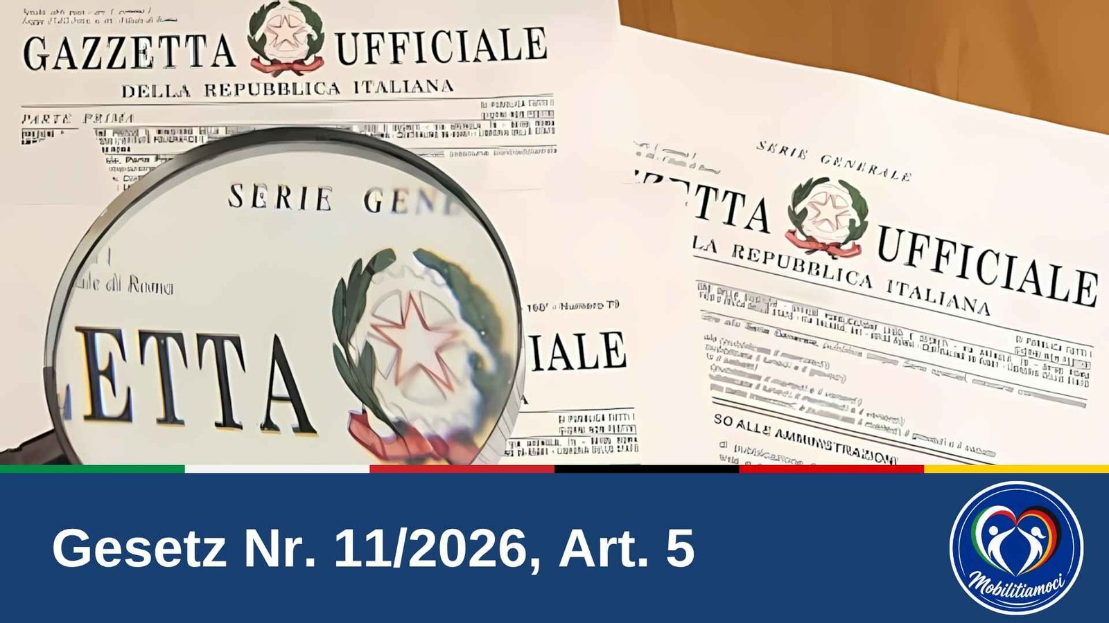 Gesetz Nr. 11/2026: CIE jetzt in italienischen Gemeinden